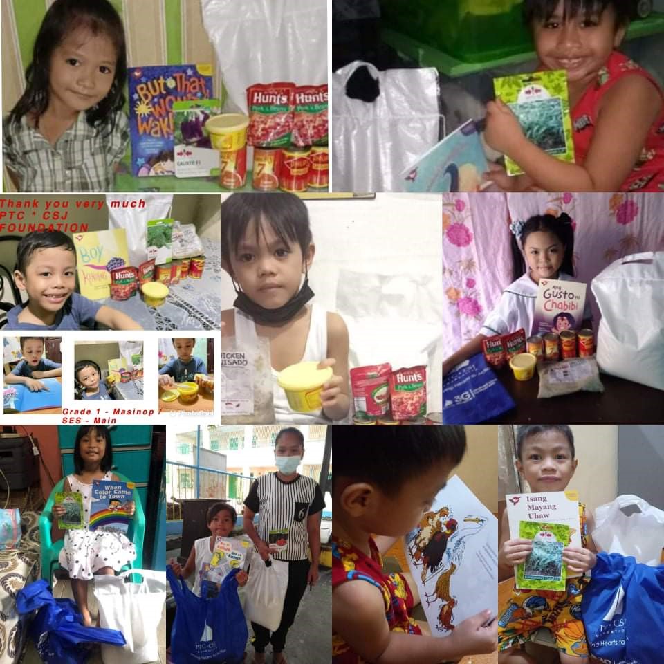 Beneficiary receiving storybook