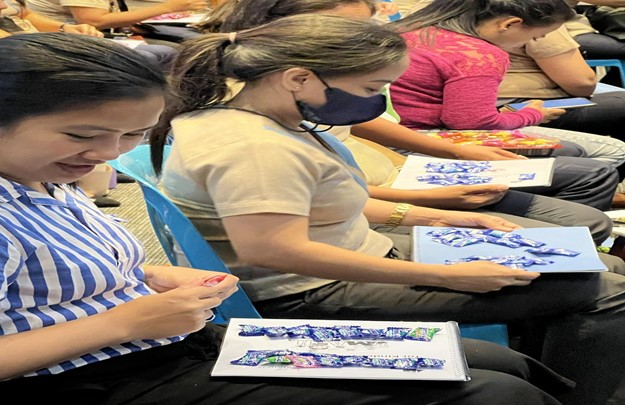 Parents participating in activities