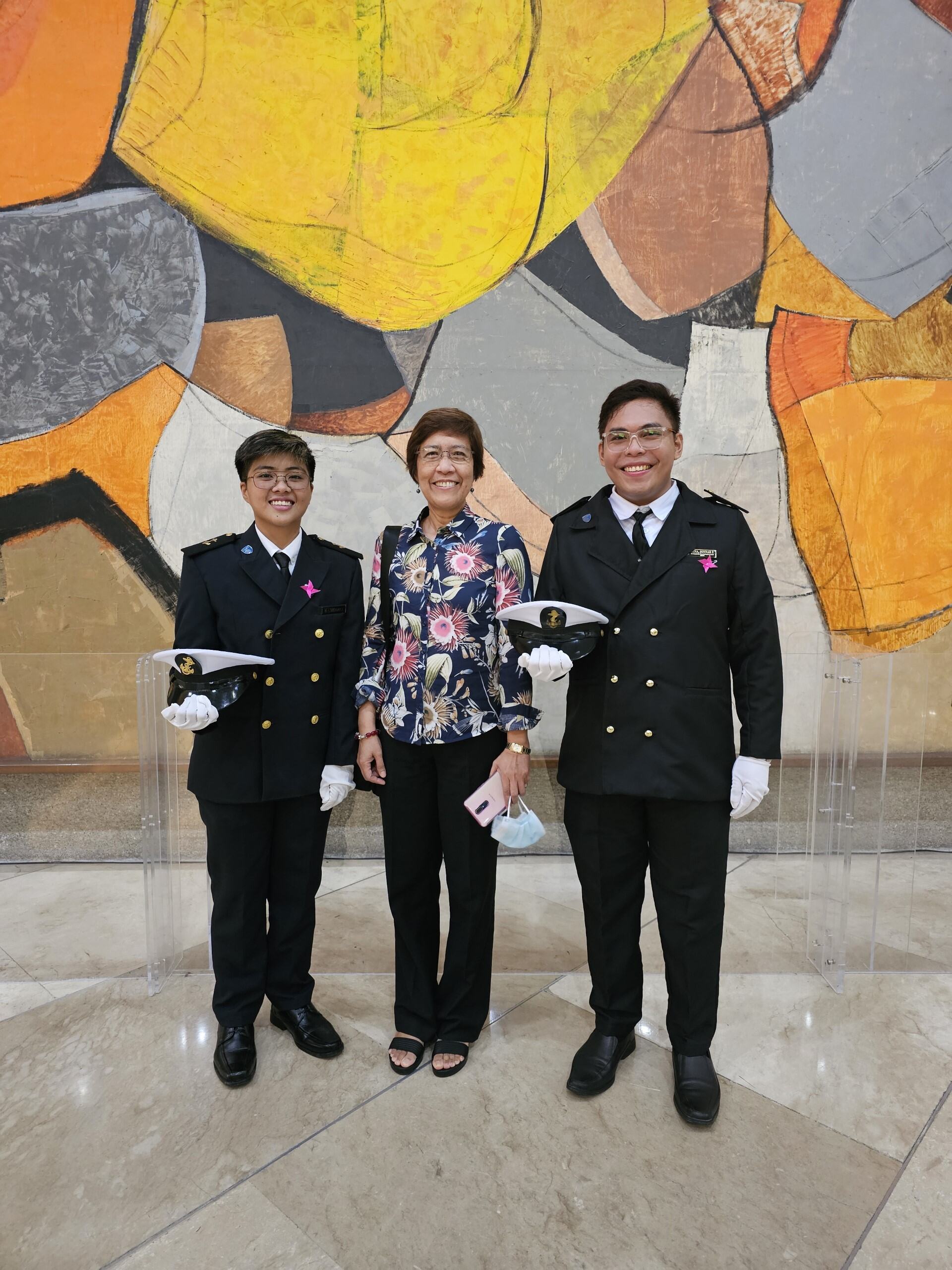 Graduates with Executive Director