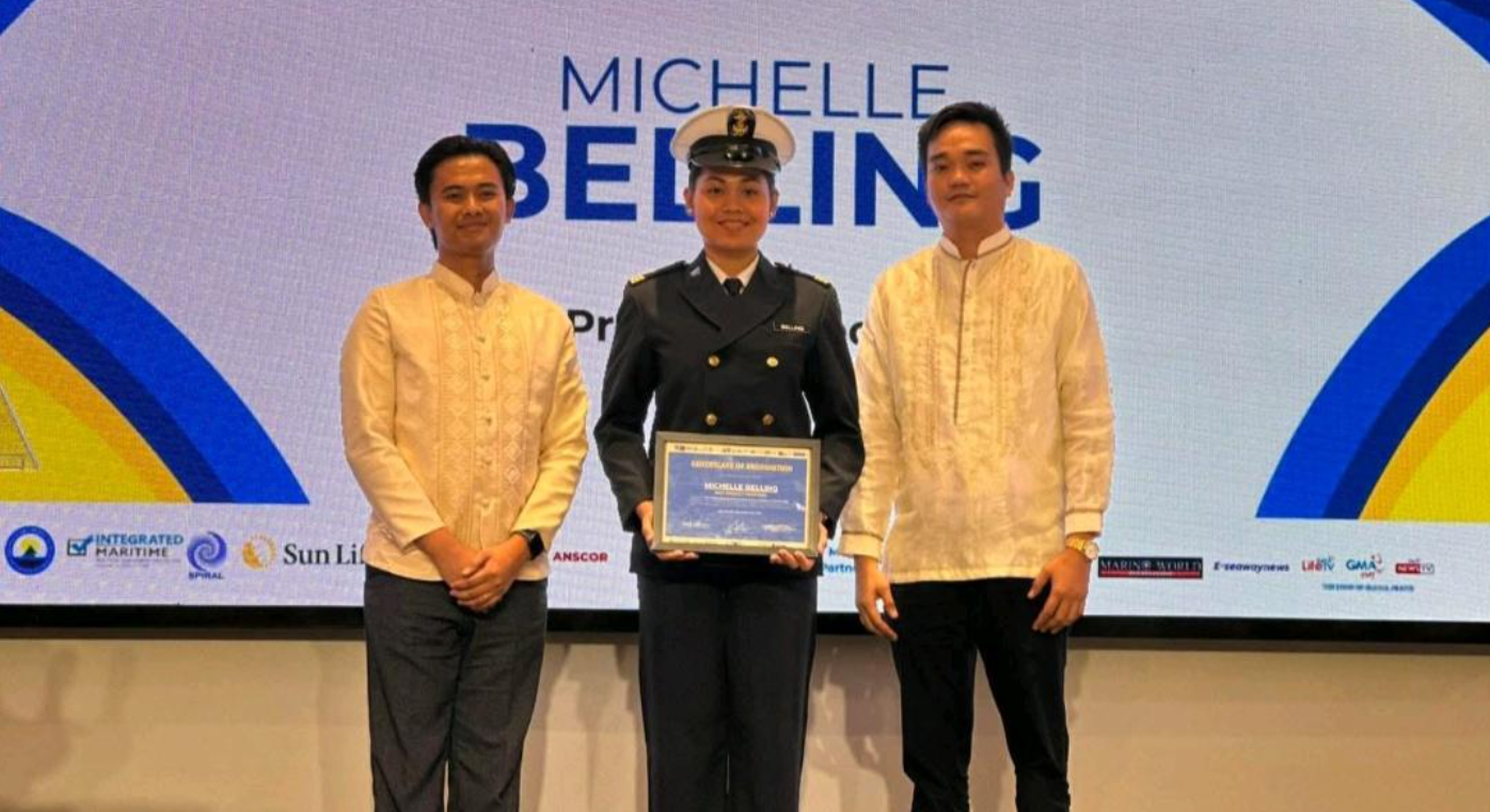 Michelle Belling at Award Ceremony